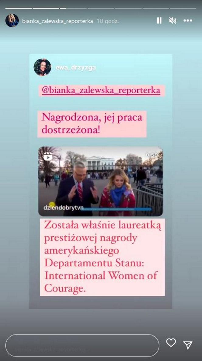 Bianka Zalewska, dziennikarka nagrodzona w USA