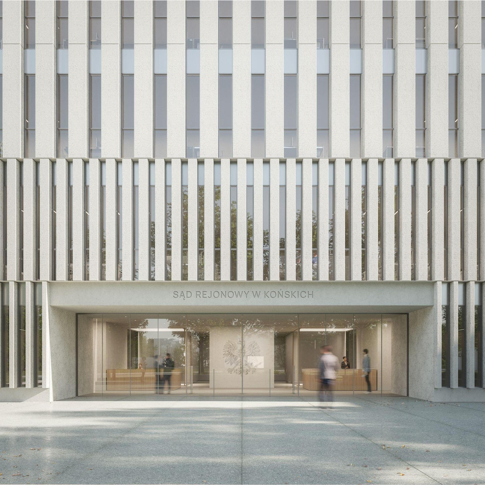 Siedziba Sądu i Prokuratury Rejonowej w Końskich według Heinle, Wischer und Partner Architekci