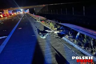 Makabra na A1. Troje ludzi spłonęło w samochodzie