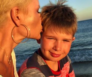 Joanna Racewicz i syn