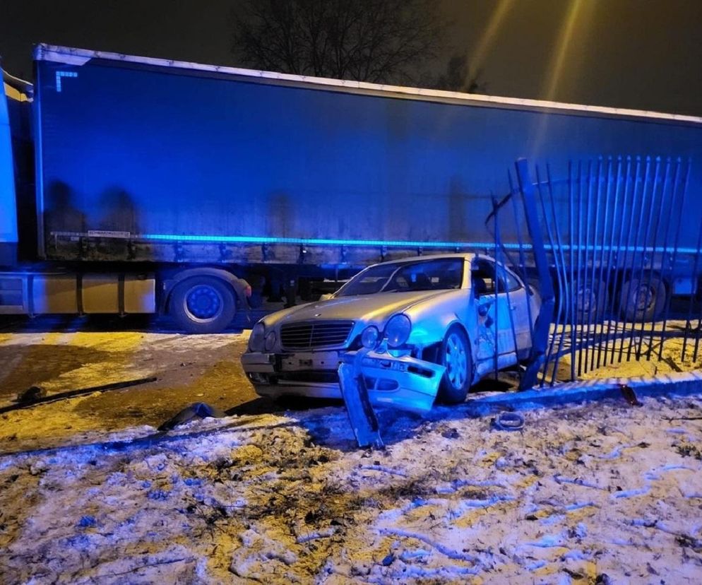 Pościg za pijanym kierowcą mercedesa. Nigdy nie miał prawa jazdy