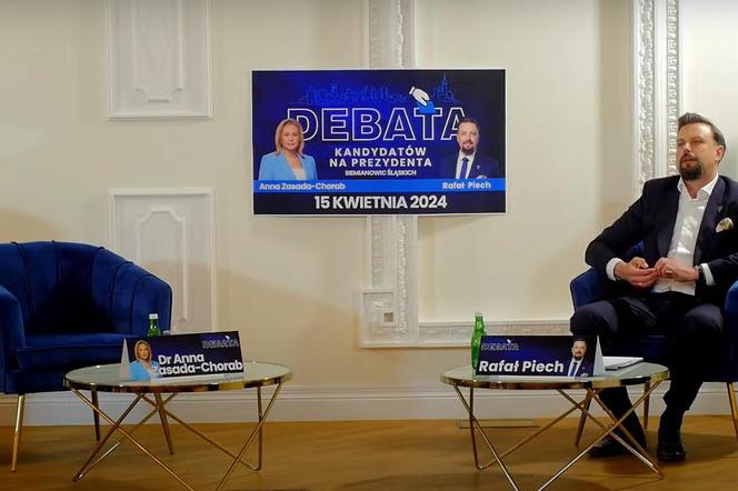 Debata prezydencka w Siemianowicach Śląskich. Wziął w niej udział tylko Rafał Piech
