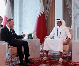 Prezydent Duda spotkał się z emirem Tamimem bin Hamadem al-Sanim. Polska zacieśnia współpracę z Katarem
