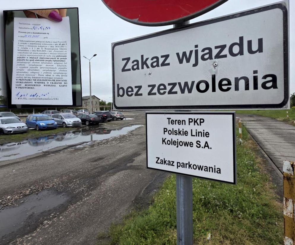 Mandaty za parkowanie przy PKP