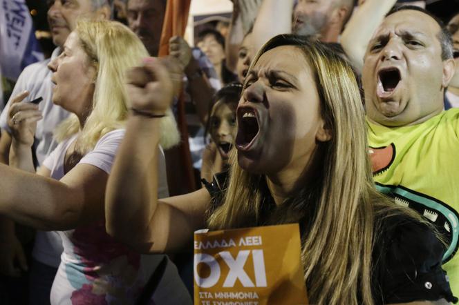 Tak Grecy świętowali wyniki referendum