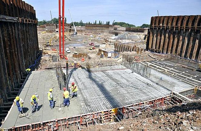 Drugi etap budowy Stadionu Narodowego (lipiec 2009)