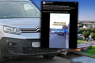 Jechał pod prąd prosto na luksusowe lamborghini! Szok na ulicach Krakowa. Jest nagranie