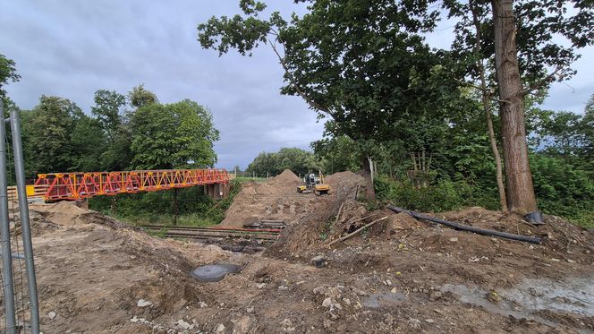 Postępują prace na olsztyńskim Tracku. Powstaje m.in. nowoczesny wiadukt