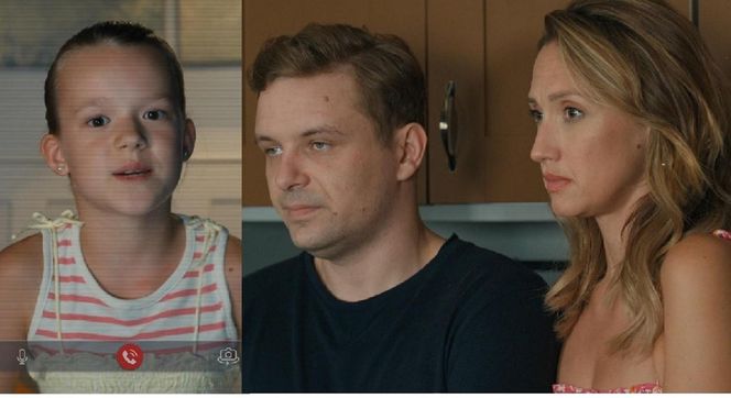 Barwy szczęścia, odcinek 3175. Marysi (Nina Szumowska), Hubert (Marek Molak), Asia (Anna Gzyra)