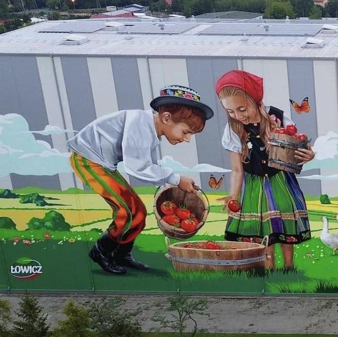 W Łowiczu powstał największy mural w Polsce! Wyprzedził łódzkiego Wiedźmina