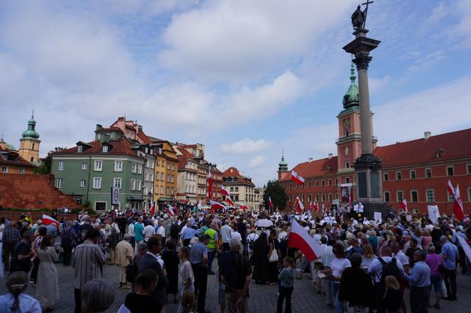 Protest katechetów w Warszawie 21.08.2024