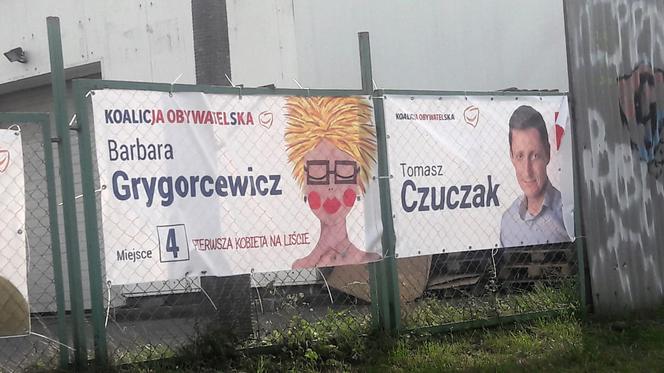 Kandydatka do Sejmu promuje się... własną karykaturą