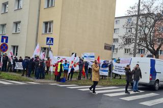 Protest pracowników wodociągowych w Poznaniu