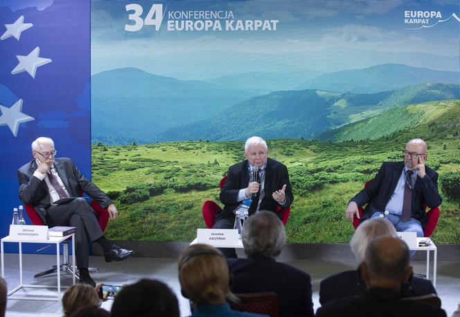 Jarosław Kaczyński, Ryszard Legutko. Forum Ekonomiczne Karpacz 2022