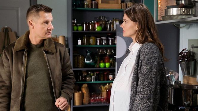 	M jak miłość odc. 1866. Franka (Dominika Kachlik), Paweł (Rafał Mroczek)