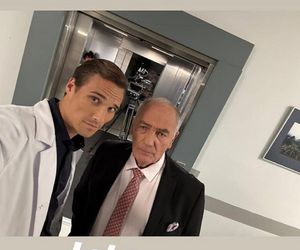 M jak miłość na planie. Olek (Maurycy Popiel), Jerzy Argasiński (Karol Strasburger)