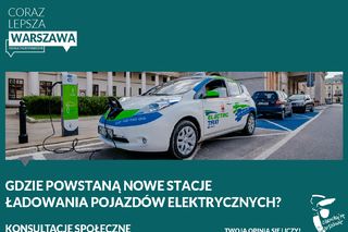 Ratusz chce zbudować kilkaset ogólnodostępnych stacji ładowania pojazdów elektrycznych 