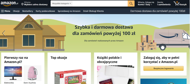 Strona główna Amazon.pl