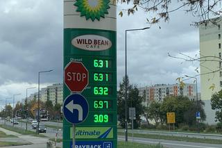 Ceny paliw na stacjach w Sosnowcu w październiku 2023