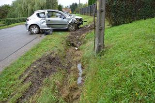 Powiat krośnieński: Pijany kierowca spowodował wypadek i znalazł nietypowy sposób na ukrycie się przed policją