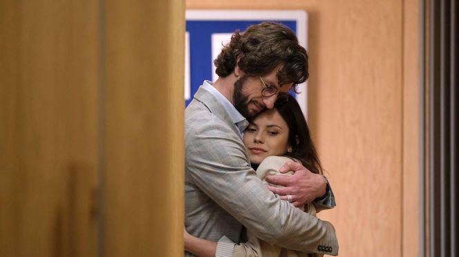 M jak miłość odc. 1874. Kasia (Paulina Lasota), Mariusz (Mateusz Mosiewicz)