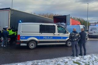 Na miejsce przyjechała policja i straż graniczna