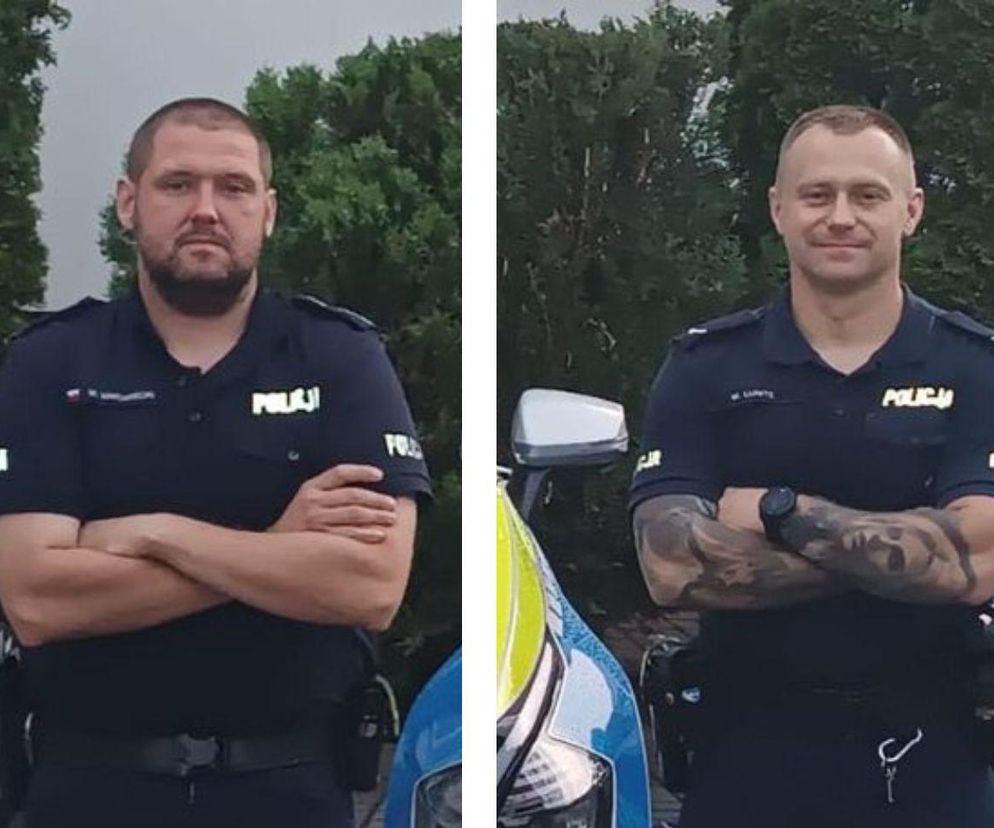 Kujawsko-pomorskie. Policjanci wynieśli niepełnosprawnego mężczyznę z mieszkania. W budynku wybuchł pożar