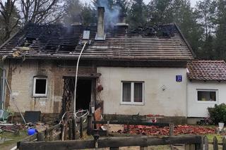 Pożar domu w Nagladach