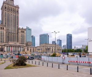 Budowa placu Centralnego w Warszawie