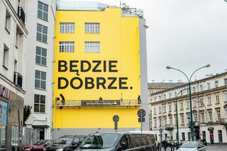 Warszawo, BĘDZIE DOBRZE! Niezwykłe murale ku pokrzepieniu ozdobiły stolicę [GALERIA]