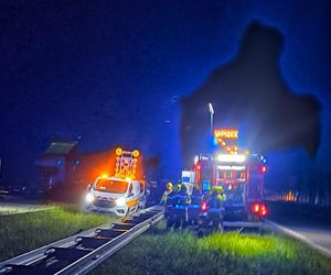 Śmiertelny wypadek na S8 pod Wieruszowem. Mężczyzna zginął w zderzeniu dwóch tirów [ZDJĘCIA].