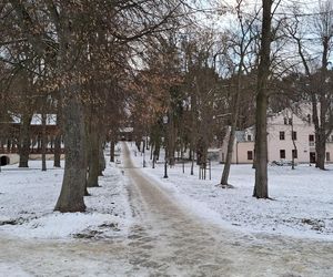 Nałęczów - Park Zdrojowy zimą