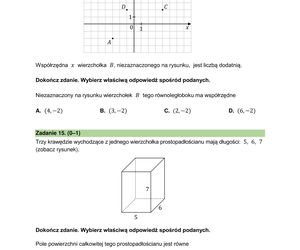 Egzamin ósmoklasisty 2025 - matematyka