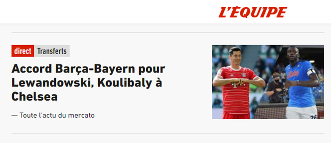 Tak media zareagowały na transfer Lewandowskiego