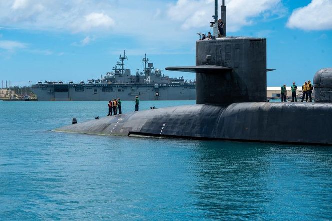 Amerykański okręt podwodny na Guam