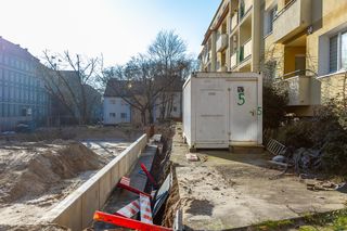 Wstrzymana budowa bloku przy ul. Szymanowskiego w Szczecinie