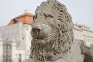 Lwy wróciły do Nieborowa! Kamienne posągi znów witają gości pałacu