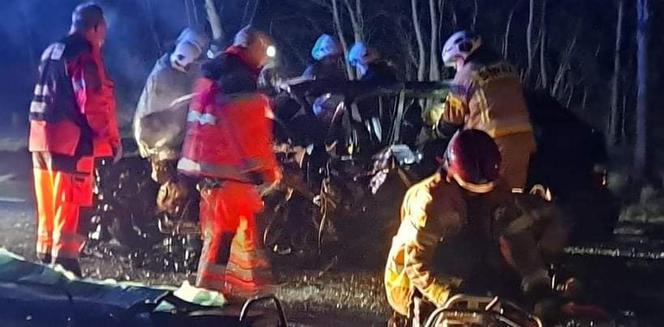 Wola Łącka. 19- i 20-latek nie żyją, dwie osoby ciężko ranne! Szokujący wypadek na DK 60 [ZDJĘCIA]