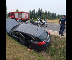 Śmiertelny wypadek pod Buskiem-Zdrojem. 37-latek nie żyje. Jego żonie i córeczce nic się nie stało [ZDJĘCIA]