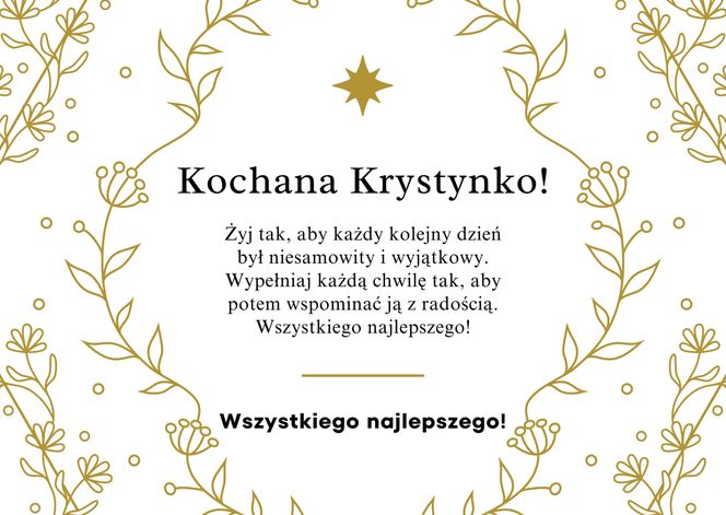 Życzenia imieninowe dla Krystyny. Piękne i gustowne kartki do wysłania 13 marca