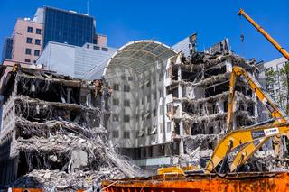 Rozbiórka Atrium International w Warszawie