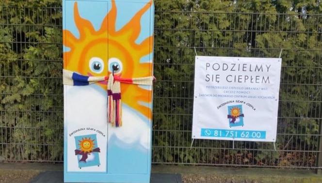 Wielkie serce policjantki Magdaleny. "Ciepła Szafa" w Świdniku otwarta jest dla każdego