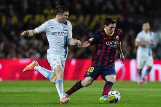 Lionel Messi i James Milner, Barcelona - Man City