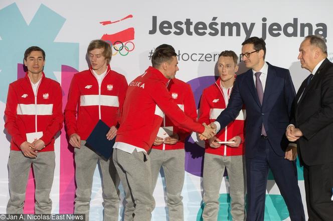 Mateusz Morawiecki, Piotr Żyła, Kamil Stoch