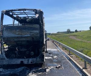 Zapalił się autobus ze szkolną wycieczką