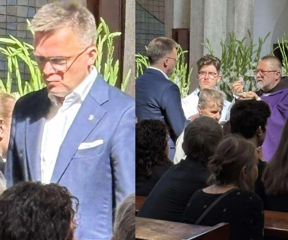 Pogrzeb Stanisława Sojki. Szymon Hołownia przyjął komunię w nietypowy sposób. To dozwolone