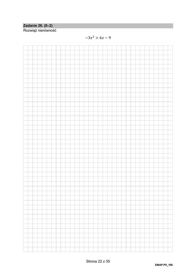 Matura poprawkowa 2025- FORMUŁA 2015