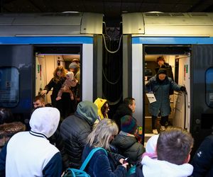 Pociąg Pendolino na dworcu Poznań Główny