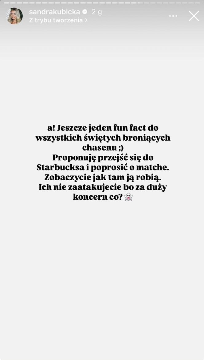 Wielka awantura o chasen. Sandra Kubicka broni swojej matchy. "Odpadłyby nadgarstki"
