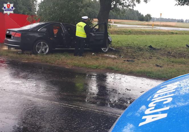 Lubelskie: Tragiczny wypadek na drodze. Nie żyje 19-letni kierowca i 17-letni pasażer